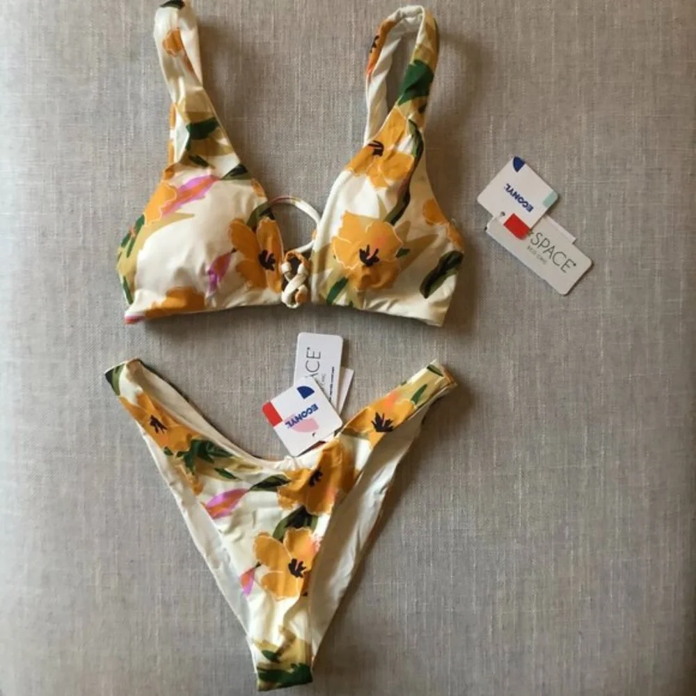 L*Space Floral Bikini in Yellow and Green - Picture 4 of 6